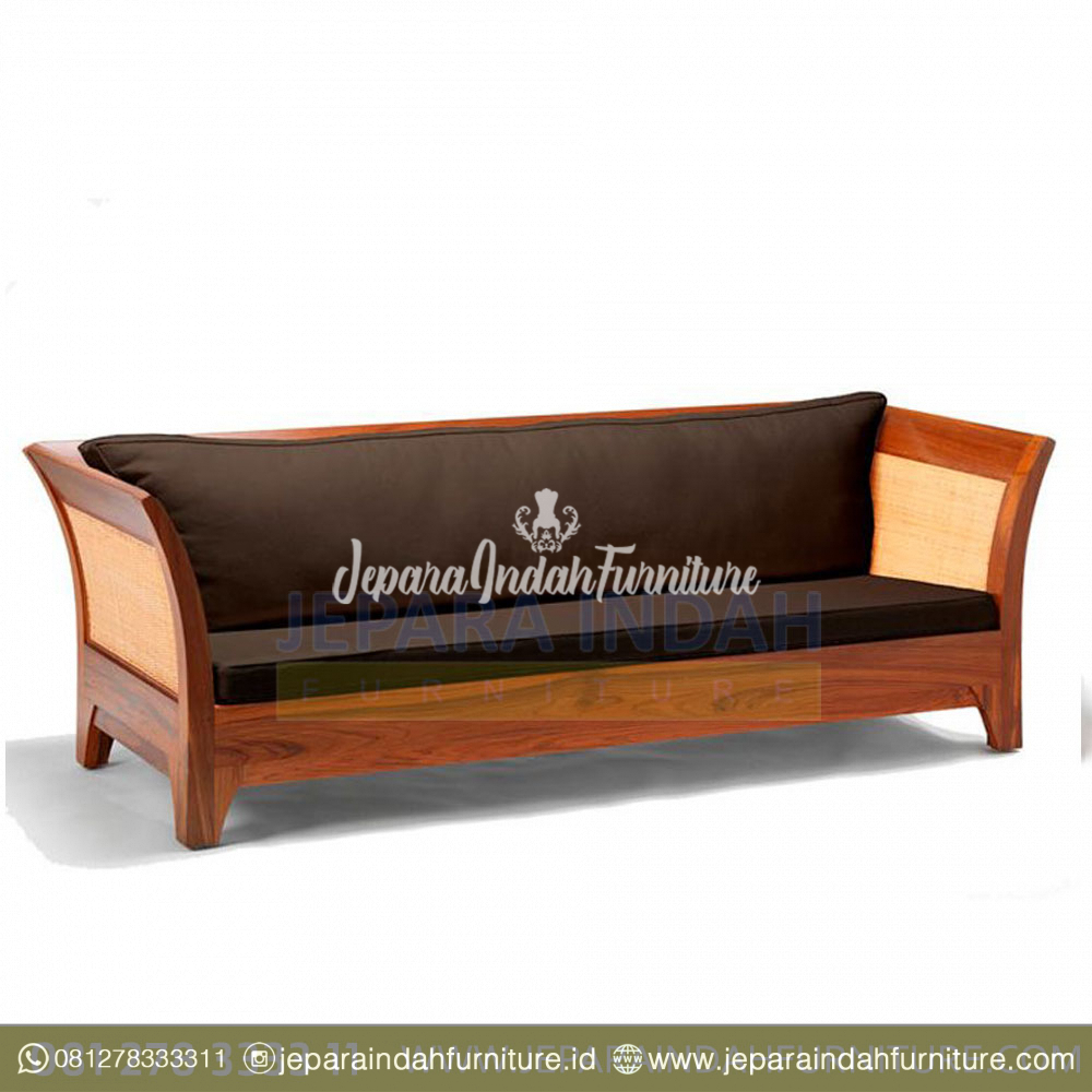 Sofa jati rotan Karmin 3s