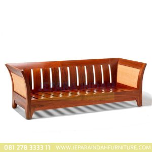 Sofa jati rotan Karmin 3s