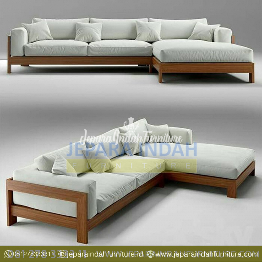 Sofa Tamu Sudut Minimalis Elegant Moderen