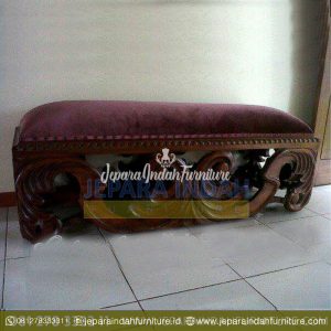 Stool Antik Jati Ukiran Jepara