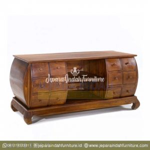 Buffet Rak TV Kayu Jati Model Oriental