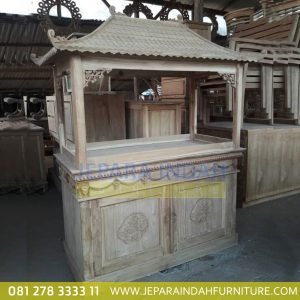 Pusat Jual Lemari Aquarium Jati Ukir Bunga 2 Pintu (HDF LAQ 001 2D)