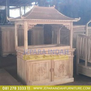 Info Jual Lemari Aquarium Jati Ukir Bunga 2 Pintu (HDF LAQ 001 2D)