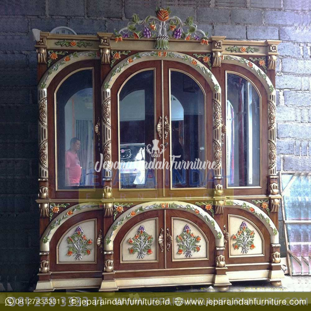 Jual-Almari-Hias-Pajangan-Manohara-Ukiran-Jati-Mewah