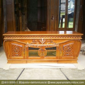 Jual-Buffet-TV-Salina-Bunga-Ukiran-Kayu-Jati