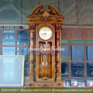 Jual-Lemari-Jam-Hias-Mewah-Brawijaya-Ukiran-Jat