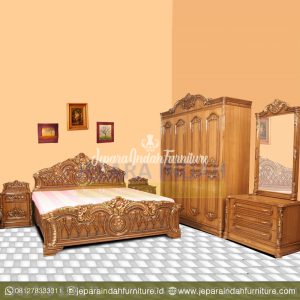 Jual-Set-Kamar-Tidur-Ukir-Kayu-Jati-Majapahit