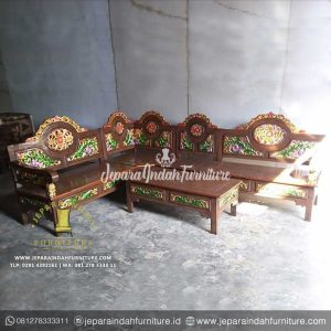 Jual Kursi Sudut Nampan Kayu Jati Jepara (LRF-KTS-004)