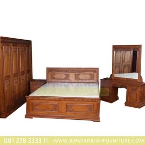 Jual Set Kamar Tidur Jati Rahwana Mewah