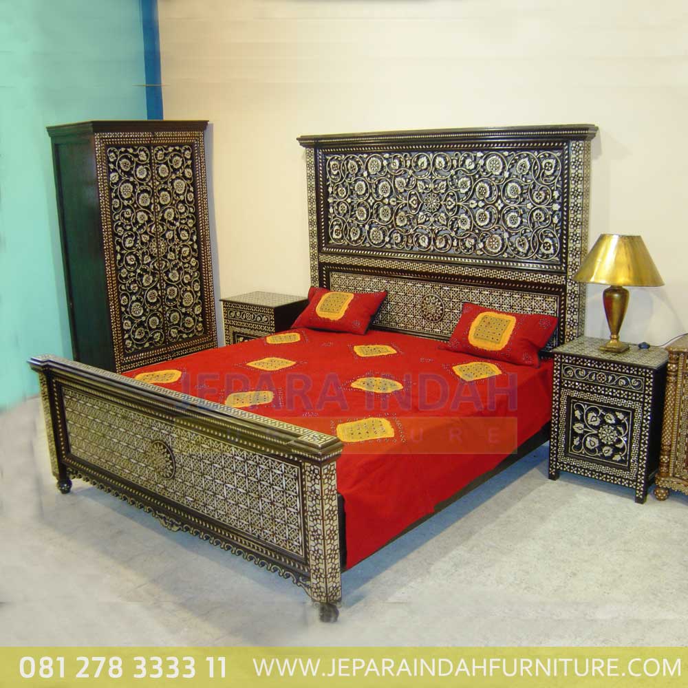 Jual Set Kamar Tidur Mewah Andara Ukiran Antik