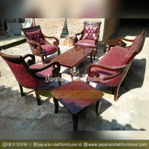 Jual Set Kursi Sofa Tamu Ulir Ukiran Jepara