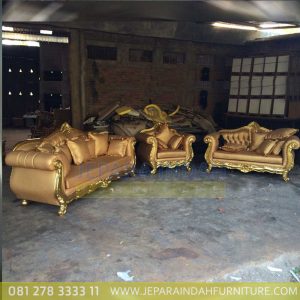 Jual Sofa Tamu Set Mewah Aisya Ukiran Jepara