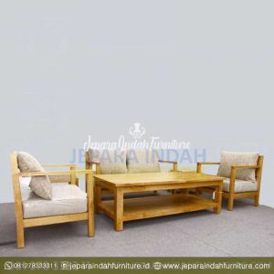 Jual Set Kursi Tamu Stevie Minimalis Jati