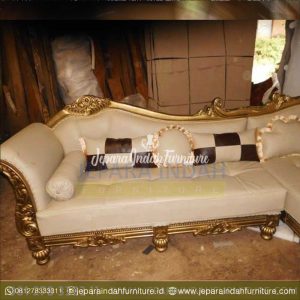 Jual Sofa Sudut Mewah Ruang Tamu Ukiran Klasik Jepara