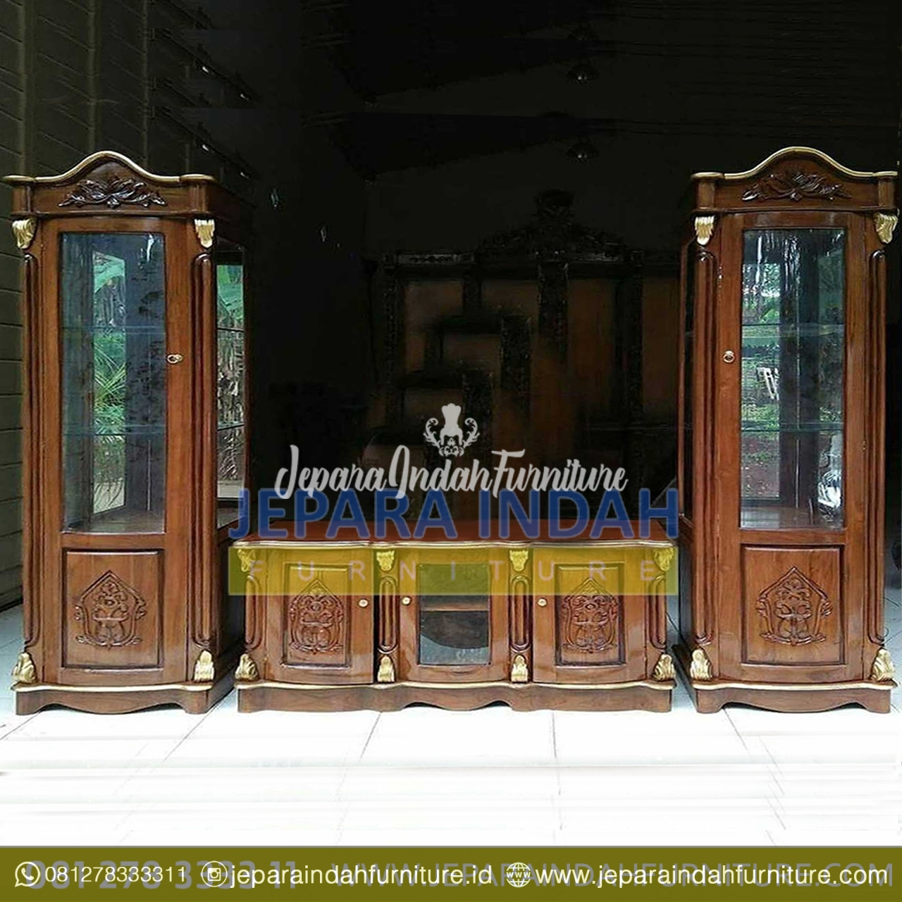 Harga Jual TV Cabinet Jati Klasik