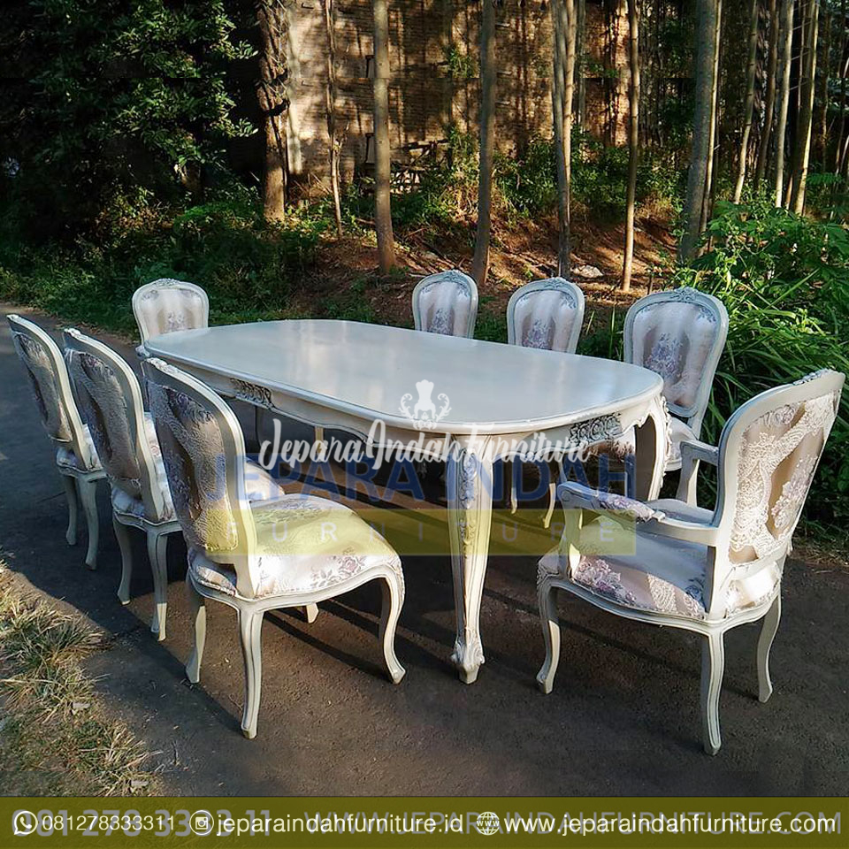 Pusat Jual 8 Kursi Antik Set Meja Makan