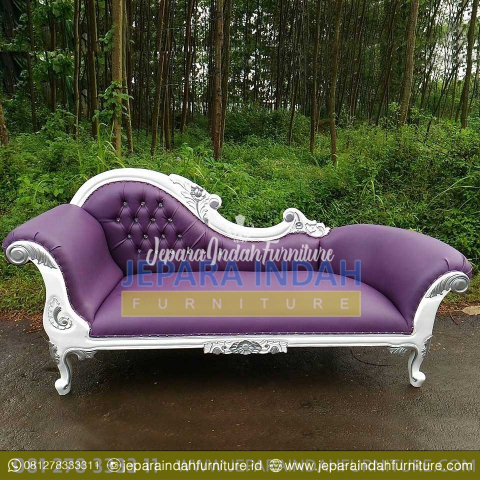 Pusat Jual Sofa Single Louis Putih Silver