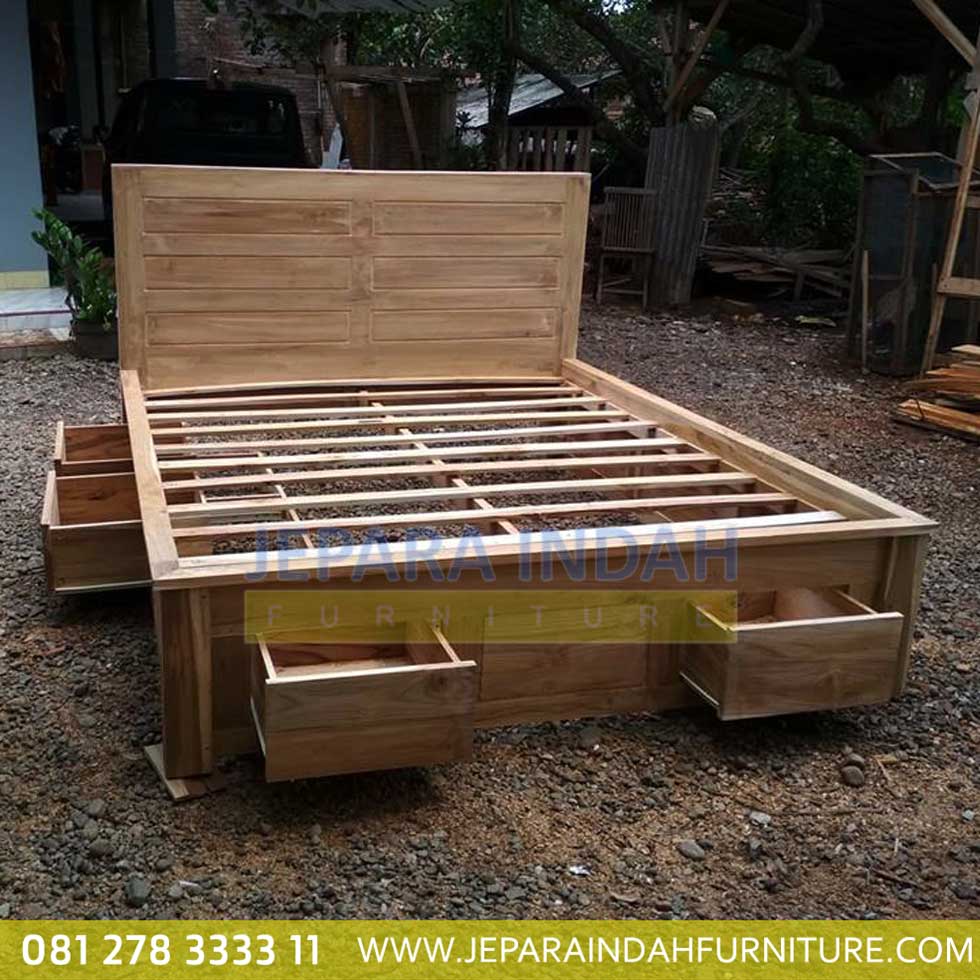 Pusat Jual Dipan Jati Minimalis Laci Bawah Moderen