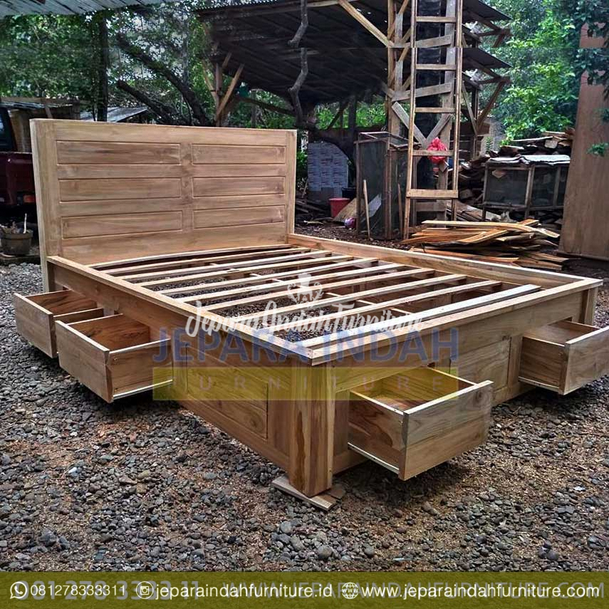 Pusat Jual Dipan Jati Minimalis Laci Bawah
