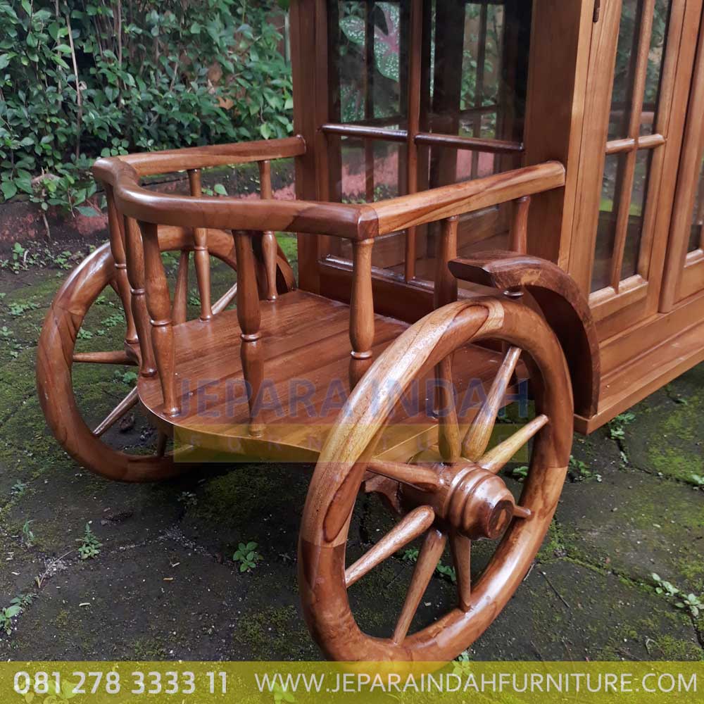 Harga Jual Meja Teh Model Trolley Ukir Jati Bagus