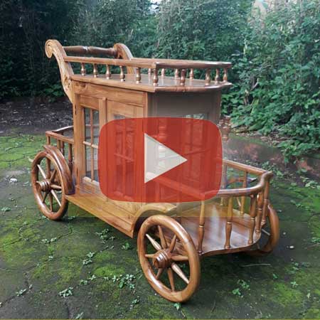 Harga Jual Meja Teh Model Trolley Ukir Jati Mewah