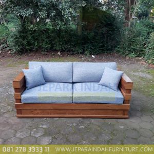 Harga Jual Sofa Jati Minimalis 2 Seater Terbaru