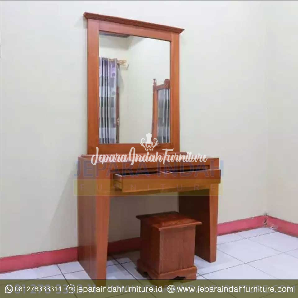 Meja Rias Jati Minimalis