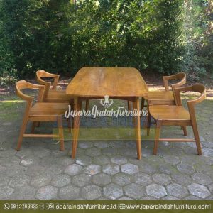 Harga Jual Set Meja Makan Jati 4 Kursi