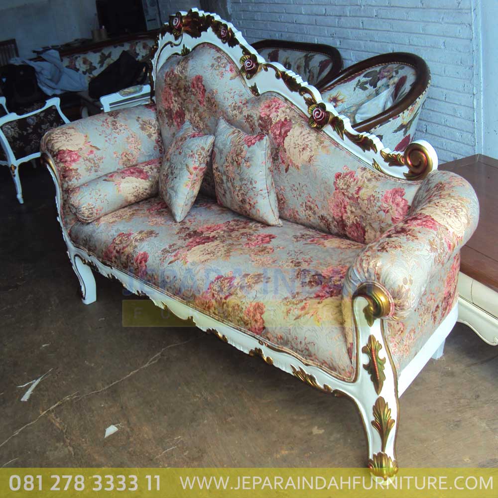 Harga Jual Sofa Living Single Ukir Cantik Gold Decor