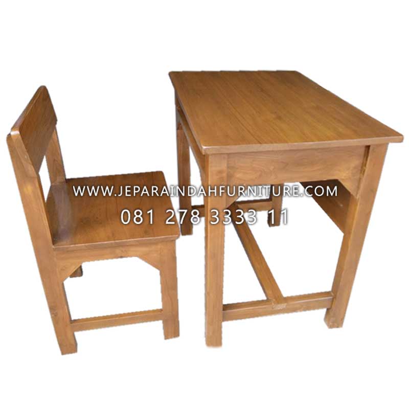 Kursi meja sekolah single model 03
