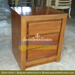 Jual Meja Nakas Jati Minimalis 3 Laci (BRF MND 001)