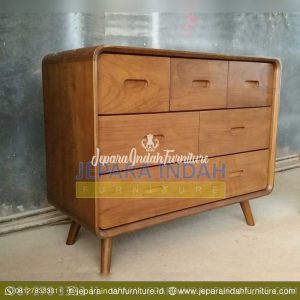Jual Meja Nakas Retro 6 Laci Jati (BRF MND 004)