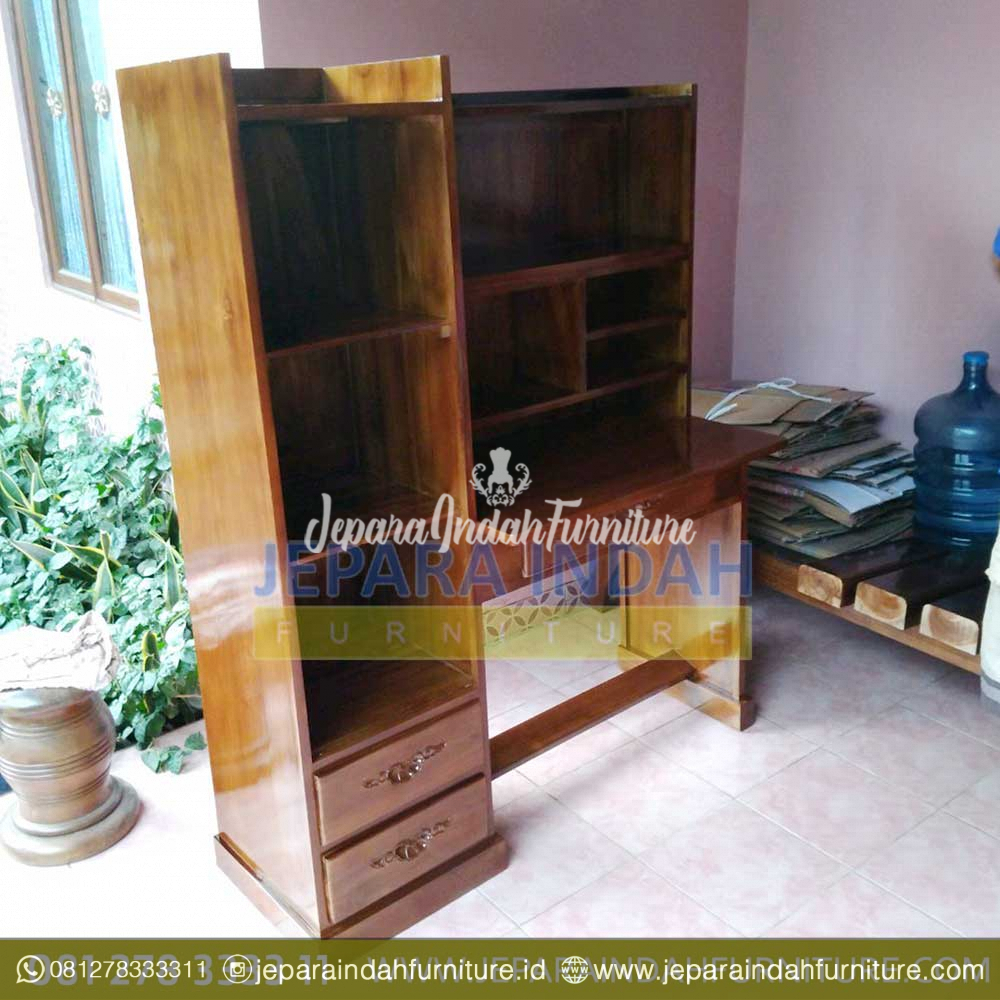 Harga Jual Meja Belajar Minimalis Jati Klasik (CRF MBA 004)