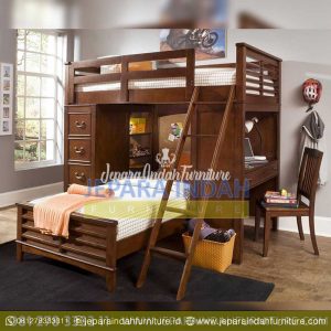 Pusat Jual Dipan Tingkat Anak Jati Minimalis (CRF TTT 016)