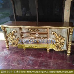 Pusat Jual Buffet Jati Kian Santang Ukir Mewah (LRF BFS 011)