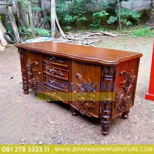 Toko Jual Buffet Jati Kian Santang Ukir Mewah (LRF BFS 011)
