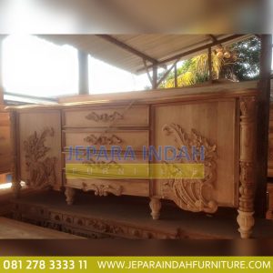 Info Jual Buffet Jati Kian Santang Ukir Mewah (LRF BFS 011)