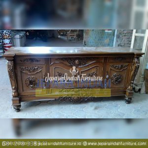 Harga Jual Buffet Jati Klasik Ukir Mewah (LRF BFS 012)