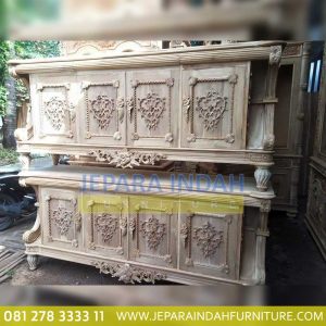 Info Jual Buffet Jati Mewah Rafles Ukir Jepara (LRF BFS 013)