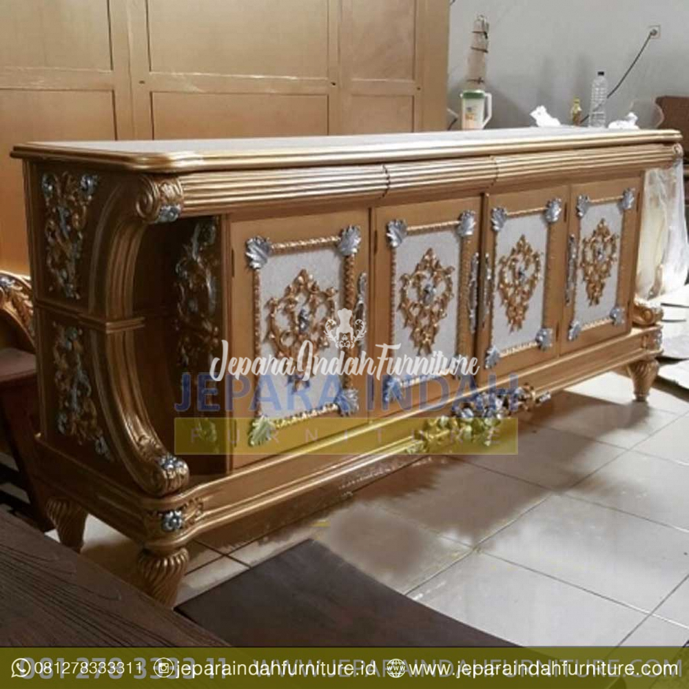 Toko Jual Buffet Jati Mewah Rafles Ukir Jepara (LRF BFS 013)