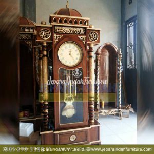 Lemari Jam Hias Kubah Kayu Jati (LRF LJH 015)