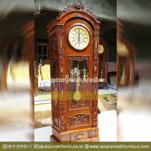 Jual Lemari Jam Hias Gebyok Ukir Jati (LRF LJH 016)