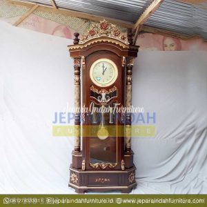 Pusat Jual Almari Jam Hias Rahwana Ukir Cantik (LRF LJH 020)