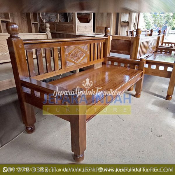 Harga Jual Kursi Bangku Kayu Jati Klasik (LRF SFB 016)