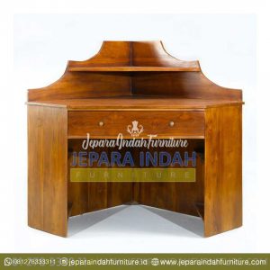 Pusat Jual Meja Komputer Jati Model Sudut (OFF MJK 005)