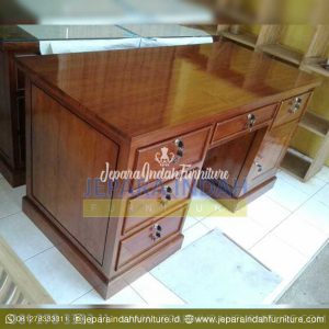 Harga Jual Meja Kantor Minimalis Kayu Jati (OFF MJK 009)