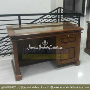 Harga Jual Meja Kerja Jati Perkantoran (OFF MJK 011)