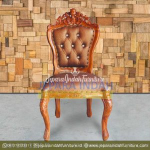 DRF KRM 018 Kursi Makan Ganesa Kayu Jati Klasik