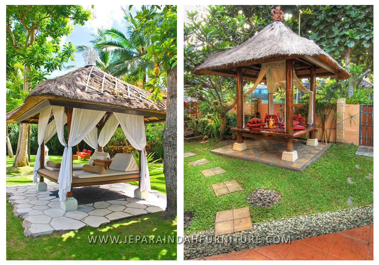 Dekorasi Gazebo Taman Semakin Cantik dan Nyaman