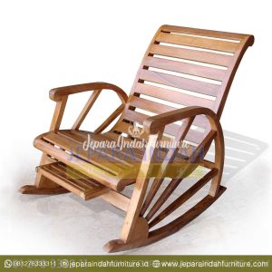 LRF KSM 006 Kursi Goyang Minimalis Kayu Jati